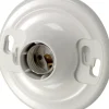 Leviton Plastic Incandescent Medium Base Keyless Socket 1 pk