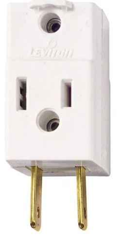 Leviton Polarized 3 outlets Outlet Adapter Surge Protection 1 pk