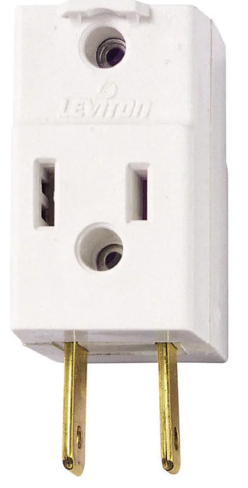Leviton Polarized 3 outlets Outlet Adapter Surge Protection 1 pk