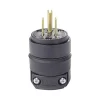 Leviton Residential Rubber Ground/Straight Blade Plug 5-15P 18-12 AWG 2 Pole 3 Wire