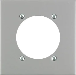 Leviton Silver 2 gang Stainless Steel Single Outlet Wall Plate 1 pk