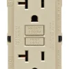 Leviton SmartlockPro 20 amps 125 V Duplex Ivory GFCI Outlet 5-20R 1 pk