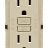Leviton SmartlockPro 15 amps 125 V Duplex Ivory GFCI Outlet 5-15R 1 pk