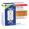 Leviton SmartlockPro 15 amps 125 V Duplex White GFCI Outlet 5-15R 3 pk