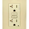 Leviton SmartlockPro 20 amps 125 V Duplex Ivory AFCI/GFCI Dual Function Outlet 5-20R 1 pk