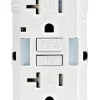 Leviton SmartlockPro 20 amps 125 V Duplex White GFCI Outlet 5-20R 1 pk
