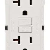 Leviton SmartlockPro 20 amps 125 V Duplex White GFCI Outlet 5-20R 1 pk