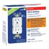 Leviton SmartlockPro 15 amps 125 V Duplex White GFCI Outlet 5-15R 3 pk