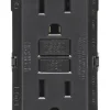 Leviton SmartlockPro 15 amps 125 V Duplex Black GFCI Outlet 5-15R 1 pk