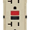 Leviton SmartlockPro 20 amps 125 V Duplex Ivory GFCI Outlet 5-20R 1 pk