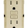 Leviton SmartlockPro 15 amps 125 V Duplex Ivory GFCI Outlet 5-15R 1 pk