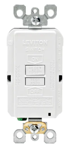 Leviton SmartlockPro 20 amps 125 V Duplex White GFCI Outlet 5-20R 1 pk