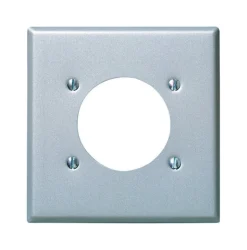 Leviton Smooth 2 gang Steel Outlet Wall Plate 1 pk