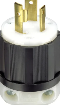 Leviton TurnLok Industrial Nylon Grounding Plug L5-30P 2 Pole 3 Wire