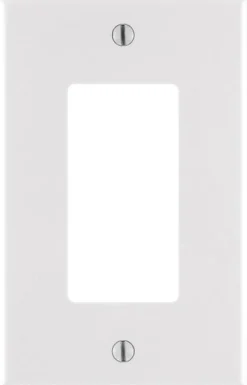 Leviton White 1 gang Nylon GFCI/Rocker Wall Plate 1 pk (Pack of 20)