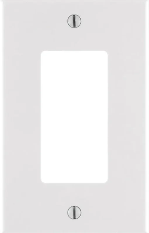 Leviton White 1 gang Nylon GFCI/Rocker Wall Plate 1 pk (Pack of 20)
