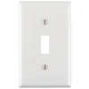 Leviton White 1 gang Nylon Toggle Wall Plate 1 pk (Pack of 20)