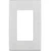 Leviton White 1 gang Plastic Decorator Screwless Wall Plate 1 pk
