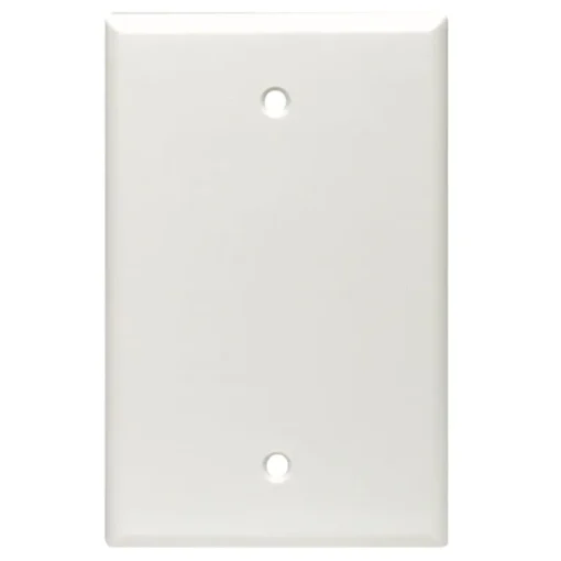 Leviton White 1 gang Thermoset Plastic Blank Wall Plate 1 pk