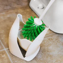 Libman 3 in. W Hard Bristle 12 in. Plastic/Rubber Handle Brush and Caddy