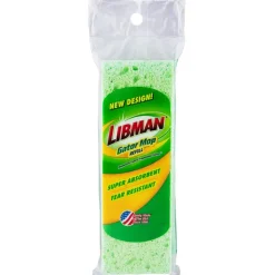 Libman Gator Green/White Wet Extra Absorbent Cellulose Mop Refill 9 L x 4.3 W in.