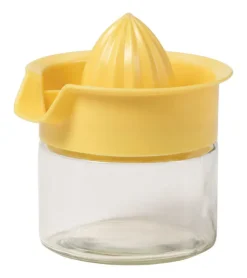Lifetime 5-1/4 in. W x 5-1/2 in. L Clear/Yellow Glass/Plastic Manual Juice Press (Pack of 6)