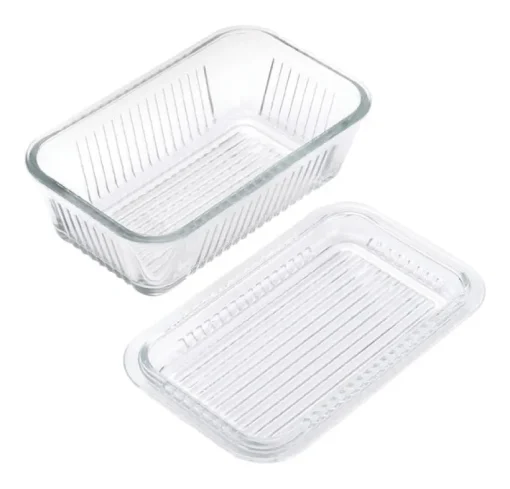 Lifetime Clear Glass Glass Butter Dish Butter Dish 1 pk (Pack of 4)