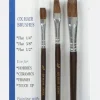 Linzer 1/4, 3/8, and 1/2 in. W Flat Artist Paint Brush Set (Pack of 12)