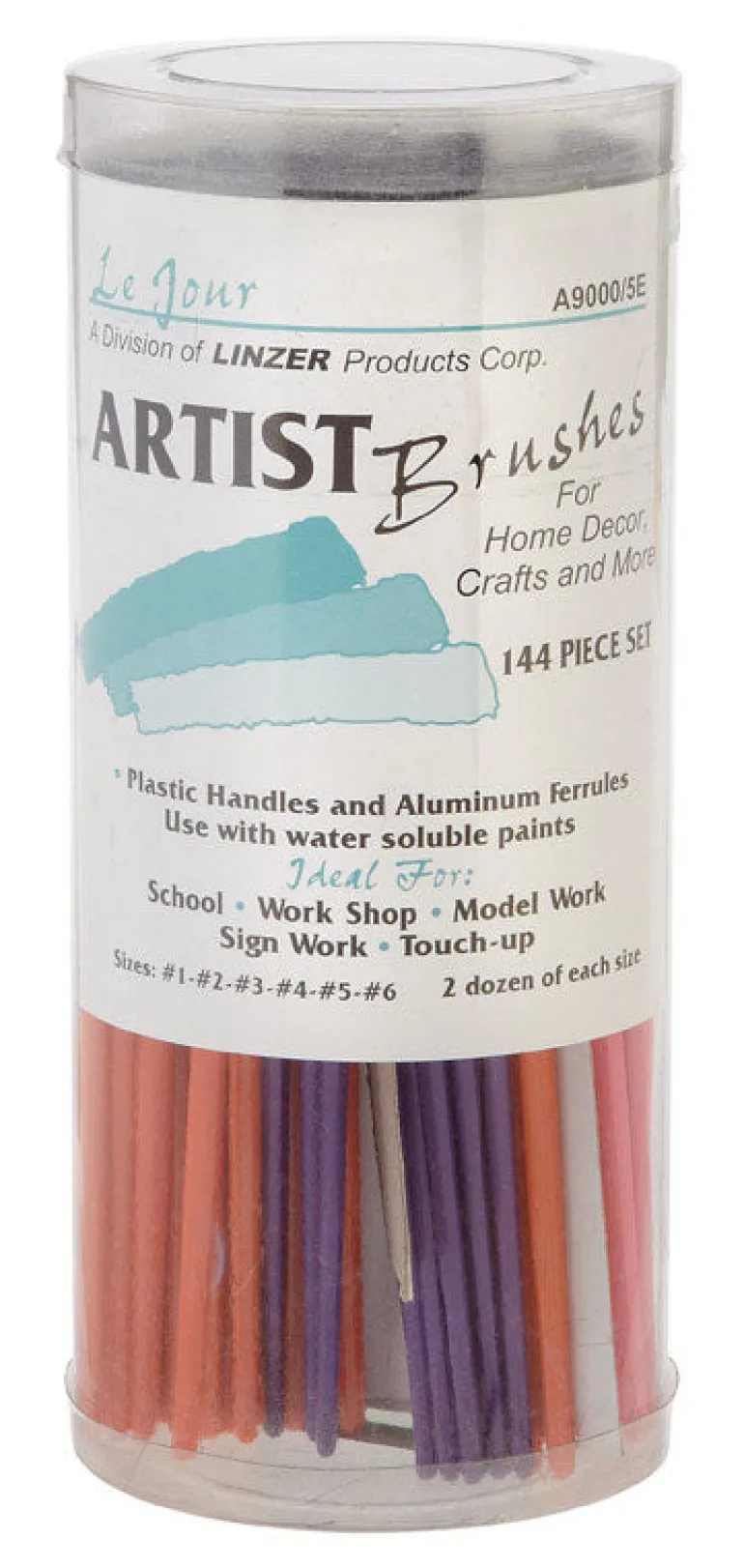 Linzer No. 1/2/3/4/5 in. Assorted Artist Paint Brush Set