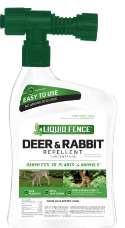 Liquid Fence Animal Repellent Liquid For Deer and Rabbits 32 oz. (Pack of 6)