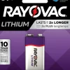 LITHIUM BATT 9V RAYO 1PK