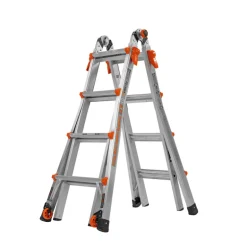 Little Giant Velocity 17 ft. H Aluminum Telescoping Multi-Position Ladder Type IA 300 lb. capacity