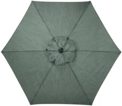 Living Accents 9 ft. Tiltable Gray Patio Umbrella