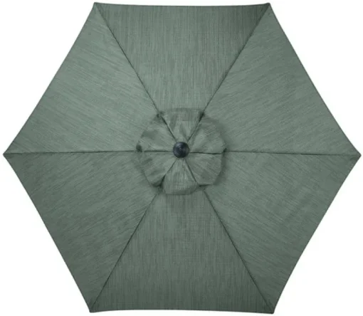 Living Accents 9 ft. Tiltable Gray Patio Umbrella