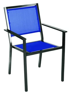 Living Accents 1 pc. Black Aluminum Frame Chair