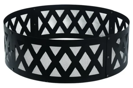 Living Accents 12 in. H X 36 in. W Steel Round Round Fire Ring For Wood