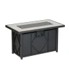 Living Accents 24 in. W Steel Rectangular Propane Fire Table
