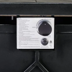 Living Accents 48 in. W Steel Rectangular Propane Fire Pit