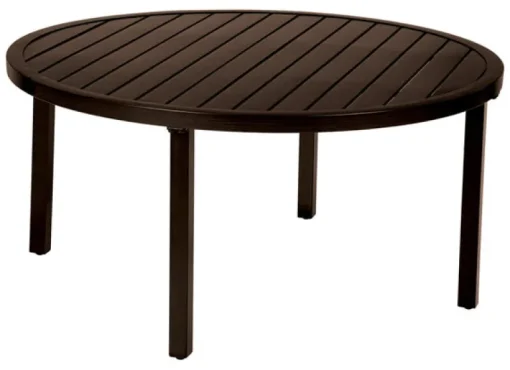 Living Accents Pasadena Round Brown Aluminum Table
