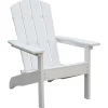 Living Accents 1 person White Resin Adirondack Chair