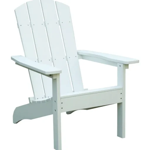 Living Accents 1 person White Resin Adirondack Chair