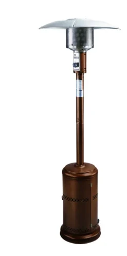 Living Accents Bronze Steel 48000 BTU Propane Free Standing Patio Heater 91 H x 32.3 W x 32.3 D in.
