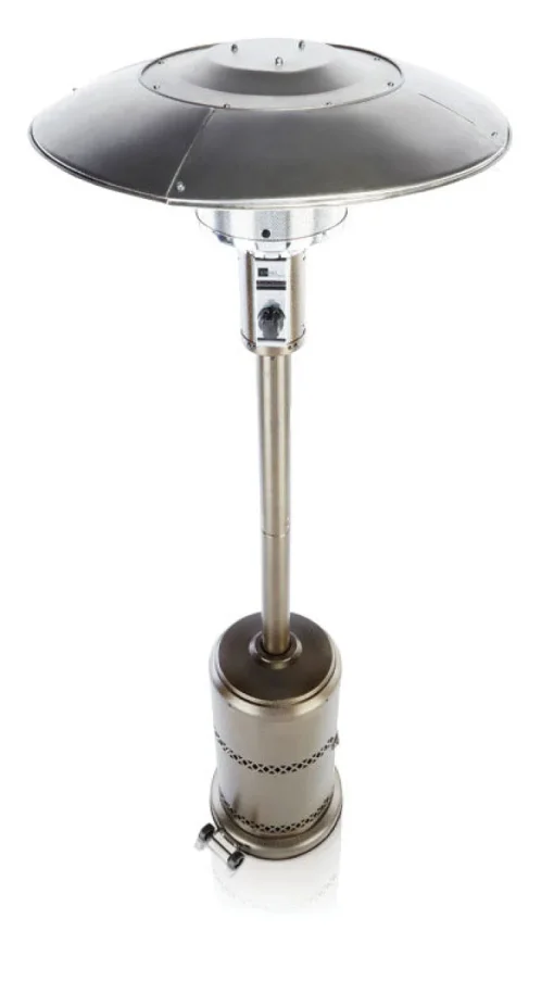 Living Accents Bronze Steel 48000 BTU Propane Free Standing Patio Heater 91 H x 32.3 W x 32.3 D in.