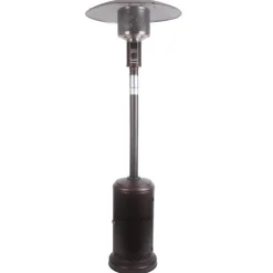 Living Accents Bronze Steel 48000 BTU Propane Free Standing Patio Heater 91 H x 32.3 W x 32.3 D in.