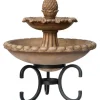 Living Accents Brown 28 in. H Tuscany Fountain