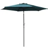 Living Accents Cortland 92.98 in. Tiltable Peacock Blue Market Umbrella