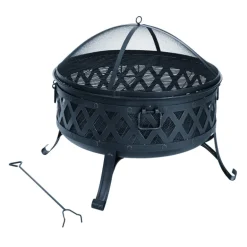 Living Accents Dome Shaped Steel Lattice Coal Fire Pit