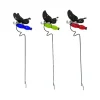 Living Accents Glass and Metal Butterfly 38.2 in. H Outdoor Stake (Pack of 6)