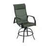 Living Accents Icarus Black Aluminum Frame Swivel Balcony Rocking Chair (Pack of 2)