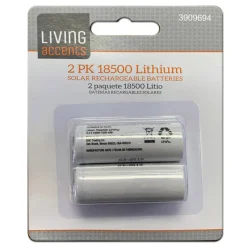 Living Accents Lithium Phosphate Rechargeable Battery 18,500 1000 mAh 3.2V for Solar Powered Lights